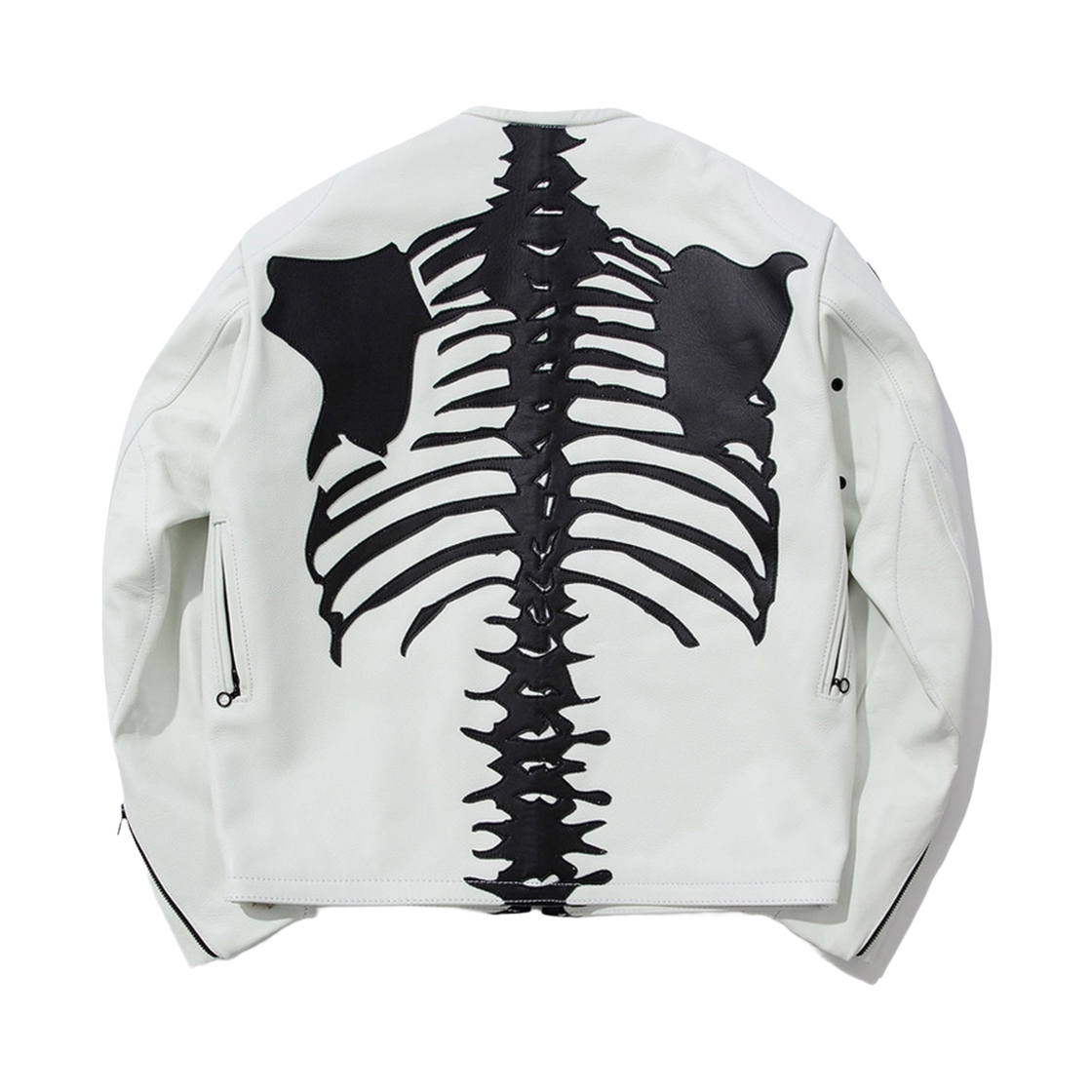 벤슨 레더 본 플랫 재킷 블랙&화이트(Vanson Leathers Bones Flat-Track Jacket Black&White) - 2