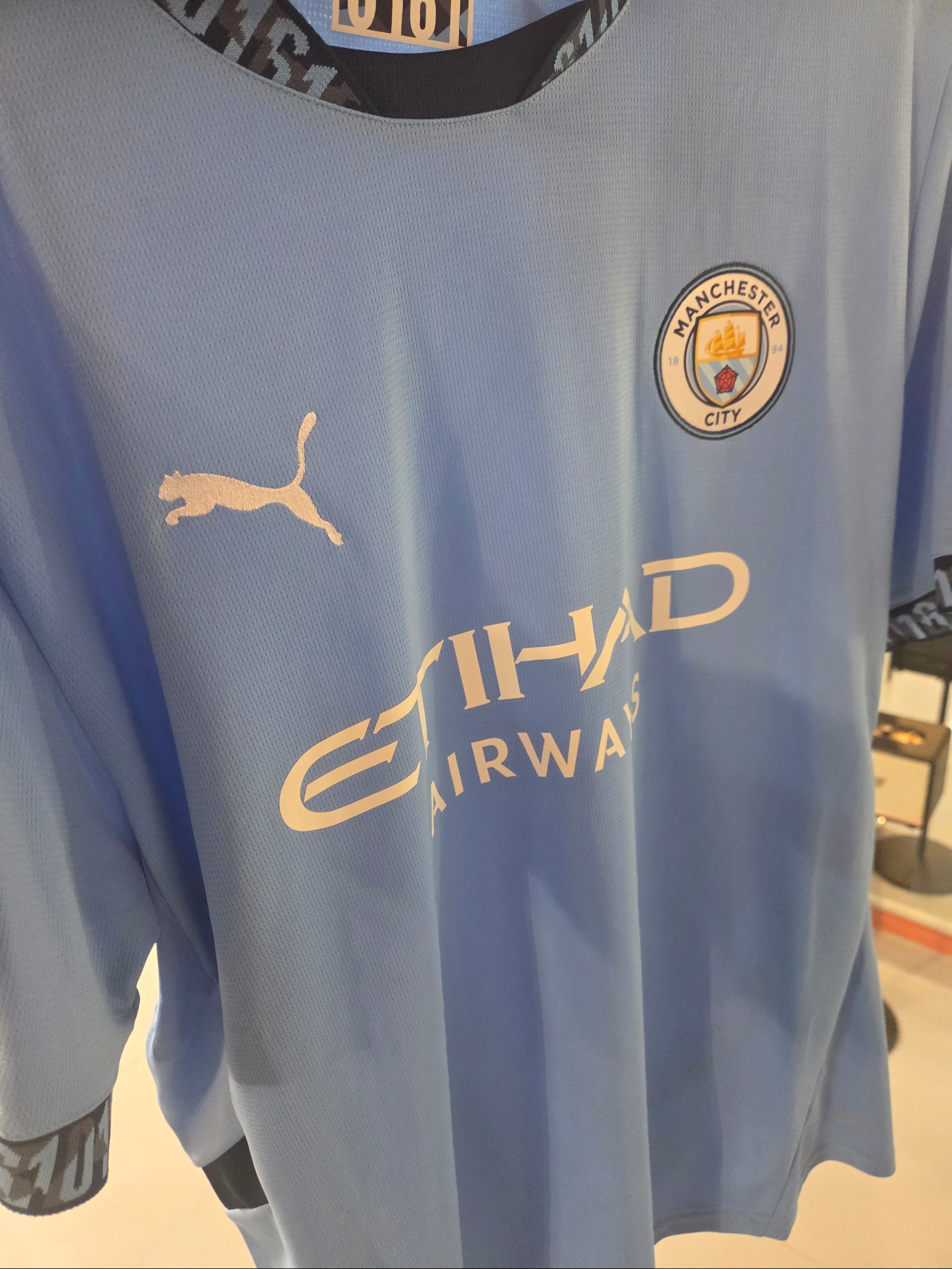 Puma Manchester City 2024/25 Home Jersey Team Light Blue (Non Marking Ver.) 착용 스타일