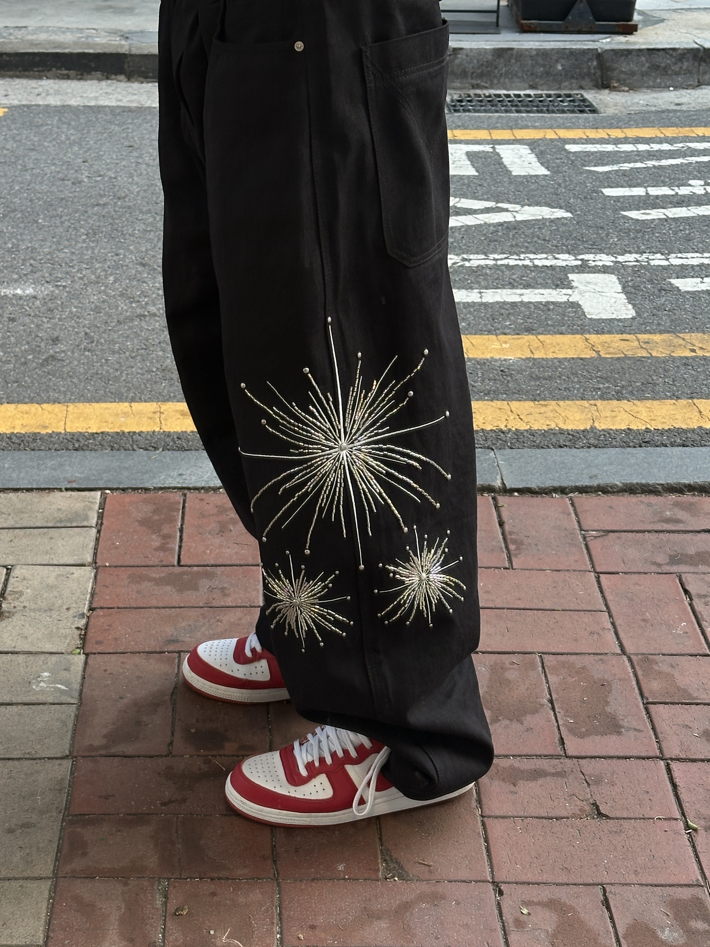 Nike Terminator High University Red and White 착용 스타일 - 2