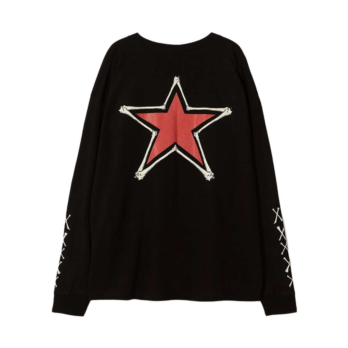 벤슨 레더 본 + 스타 롱슬리브 티셔츠(Vanson Leathers Bone + Star Longsleeve Tee) - 2