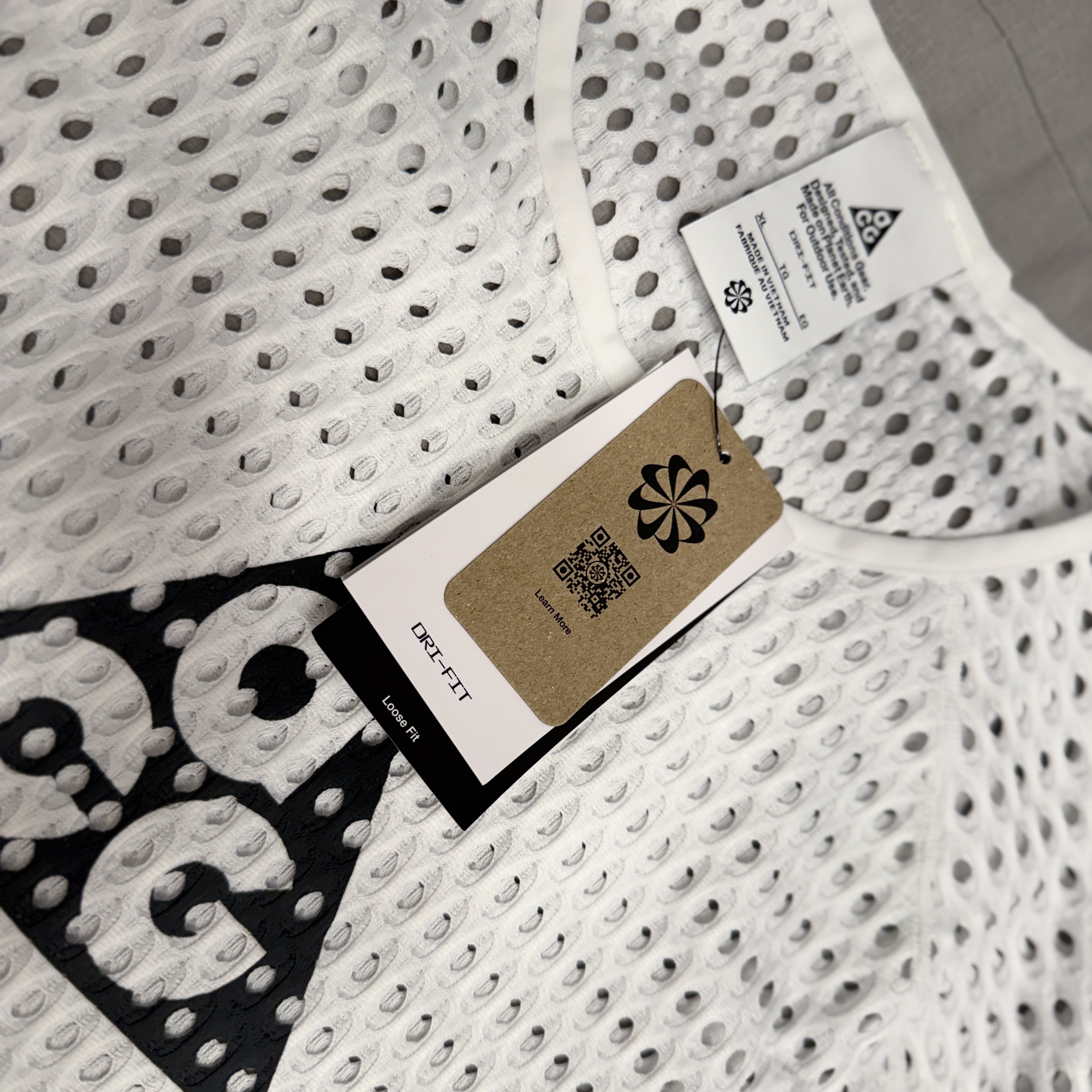 Nike ACG Radical Airflow Dri-Fit Short Sleeve Running Top White Anthracite - Asia 착용 스타일 - 5