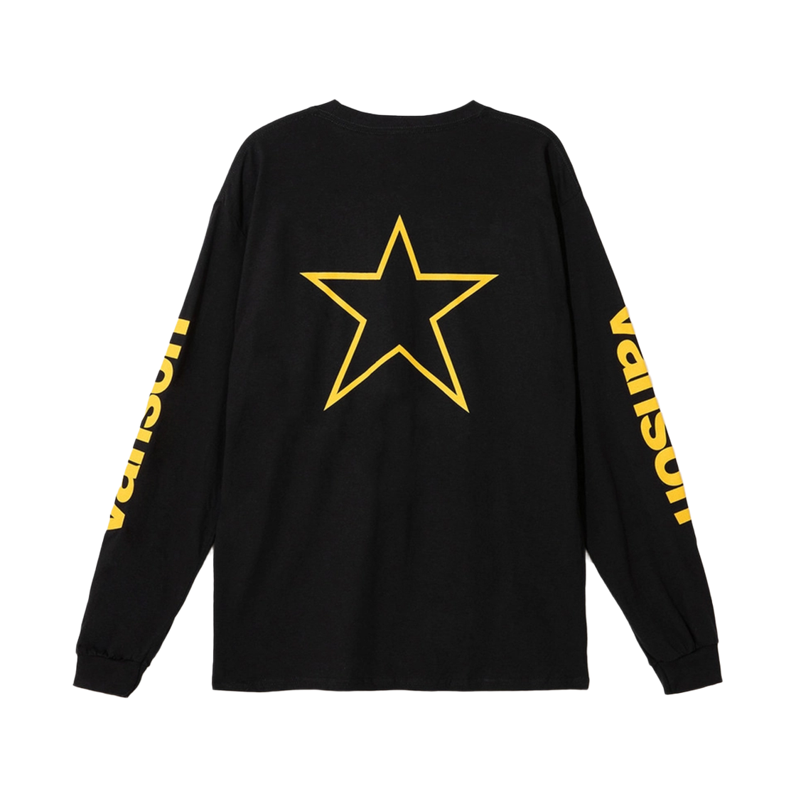 벤슨 레더 롱슬리브 스타 티셔츠 / 블랙 & 옐로우(Vanson Leathers Long Sleeve Star T-Shirts / Black & Yellow) - 2