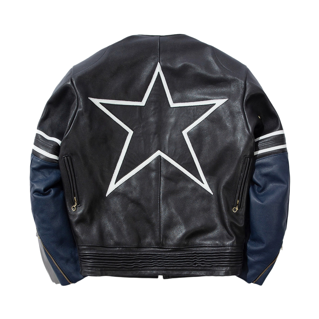 벤슨 레더 더 스타 블랙&화이트&네이비(Vanson Leathers The Star  Black & White & Navy) - 2