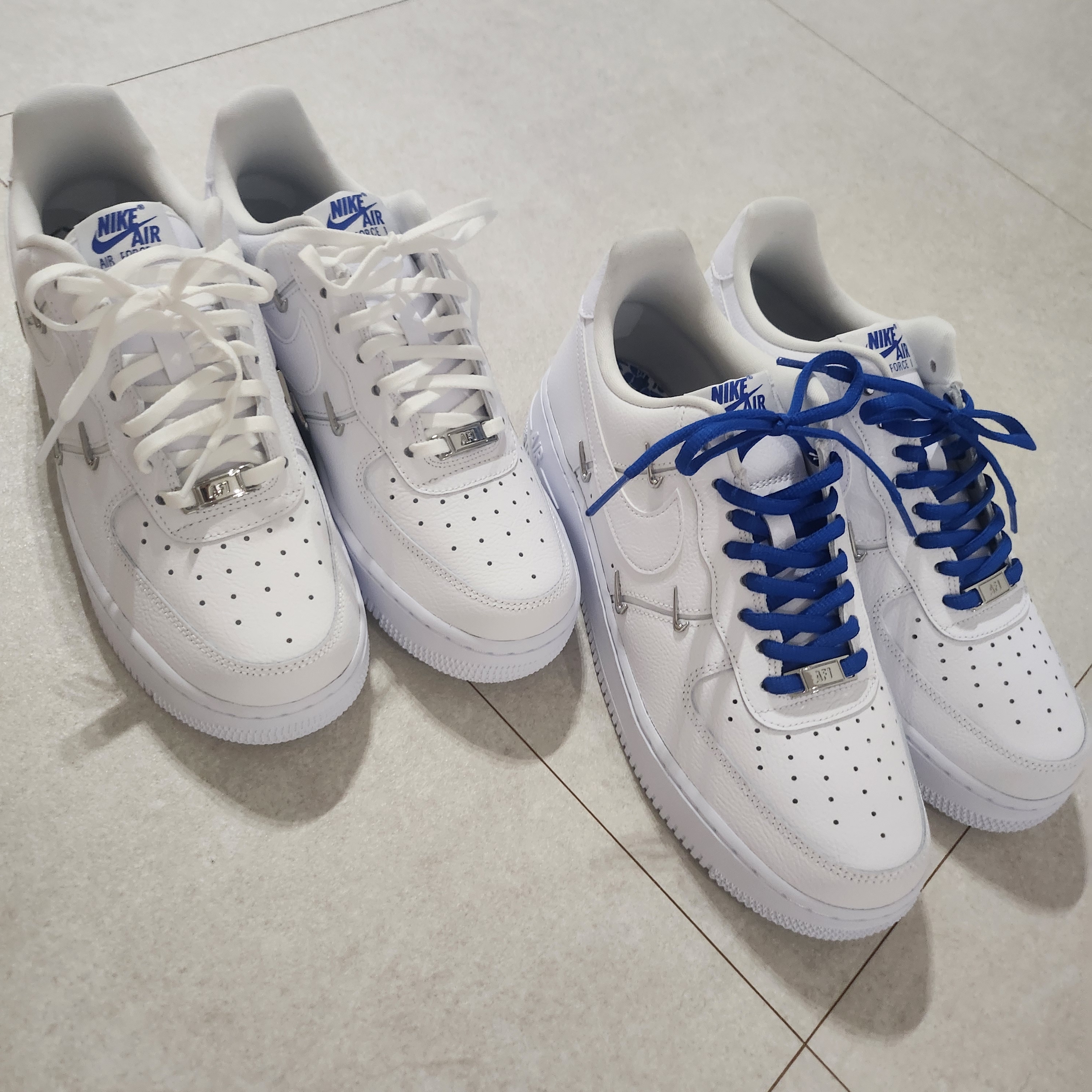 (W) Nike Air Force 1 Low '07 LX Chrome Luxe 착용 스타일 - 4