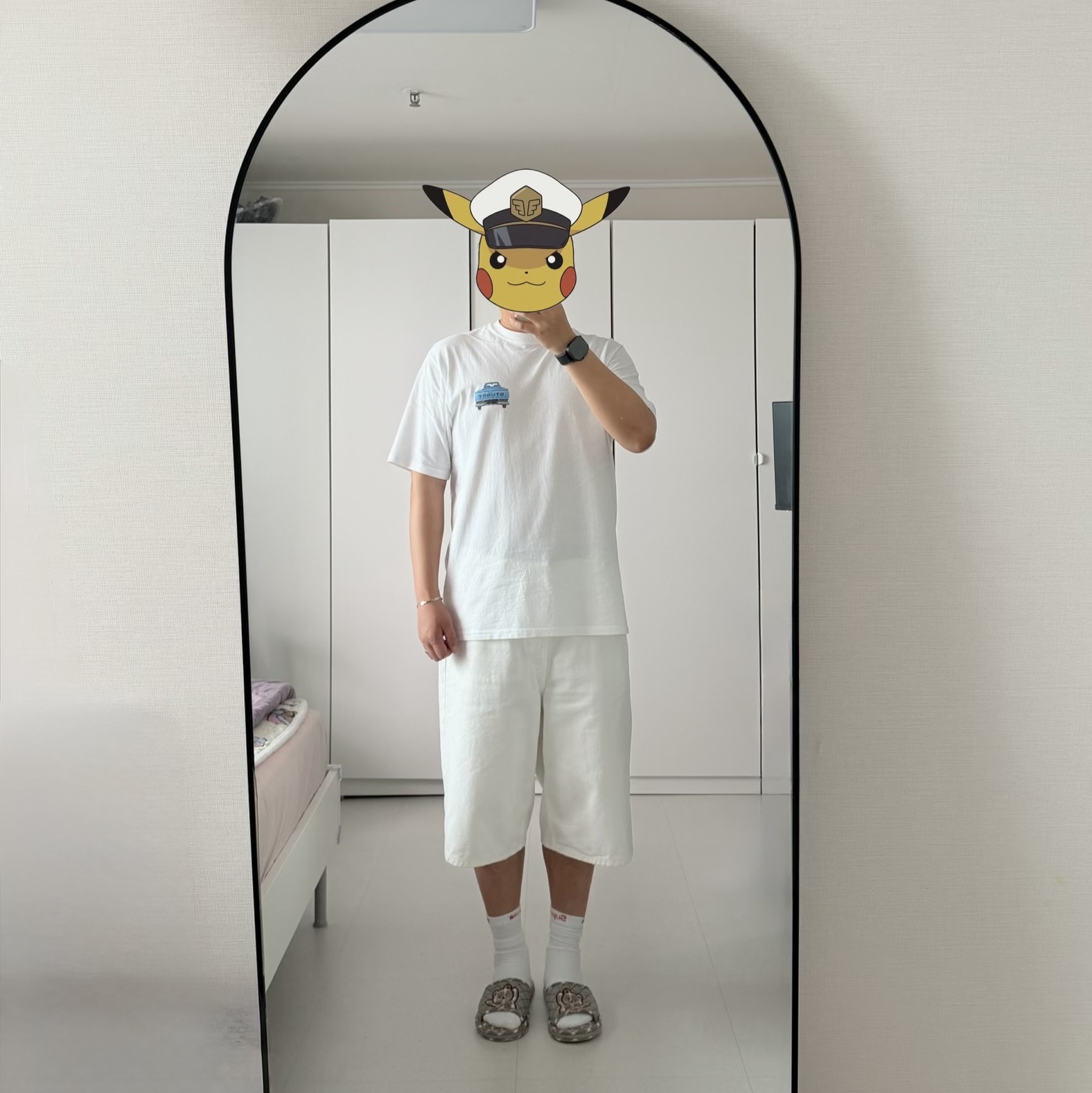 Stussy Pickup T-Shirt White 착용 스타일 - 2