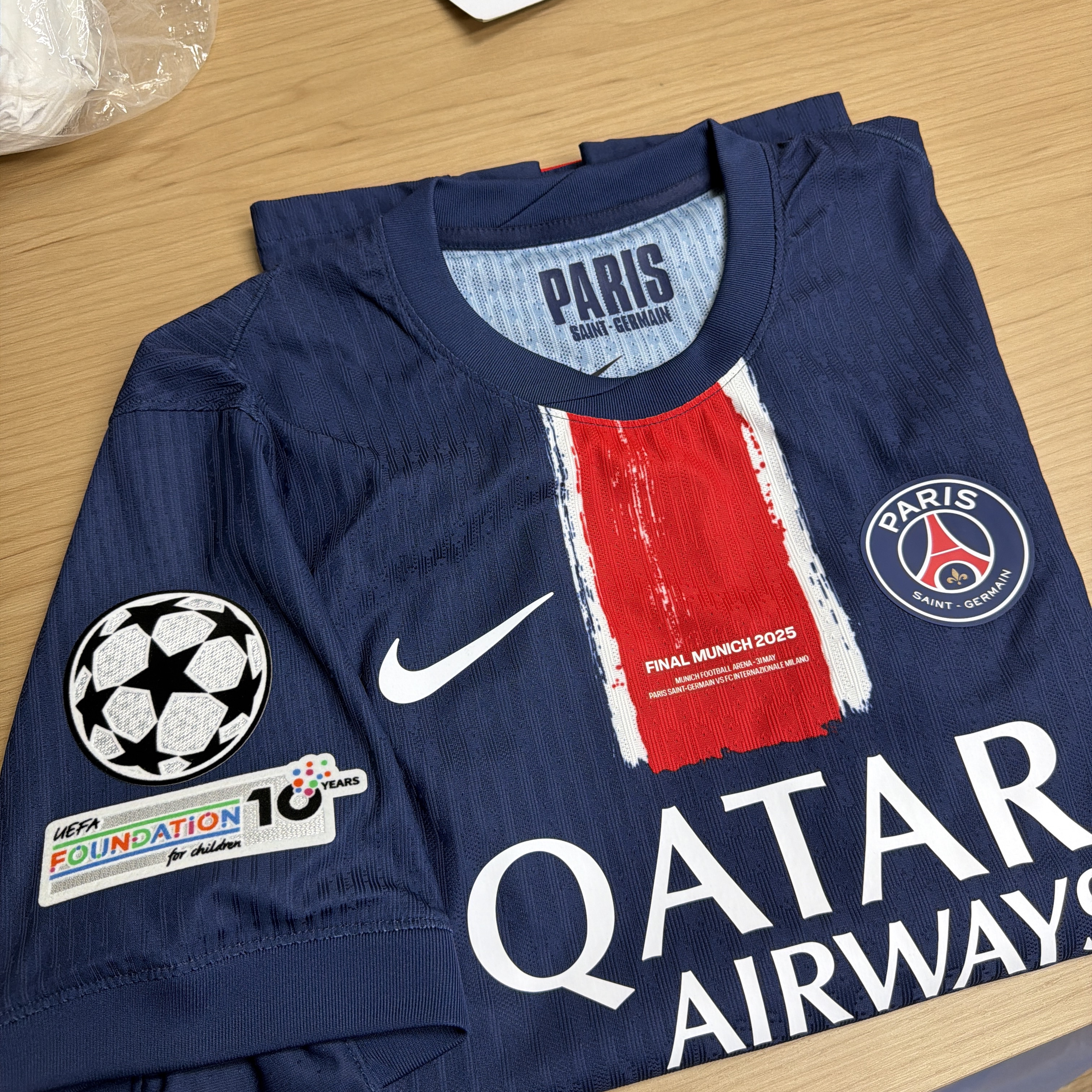 Nike Paris Saint-Germain 2024/25 Dri-Fit ADV Match Home Jersey Midnight Navy (Non Marking Ver.) 착용 스타일 - 1