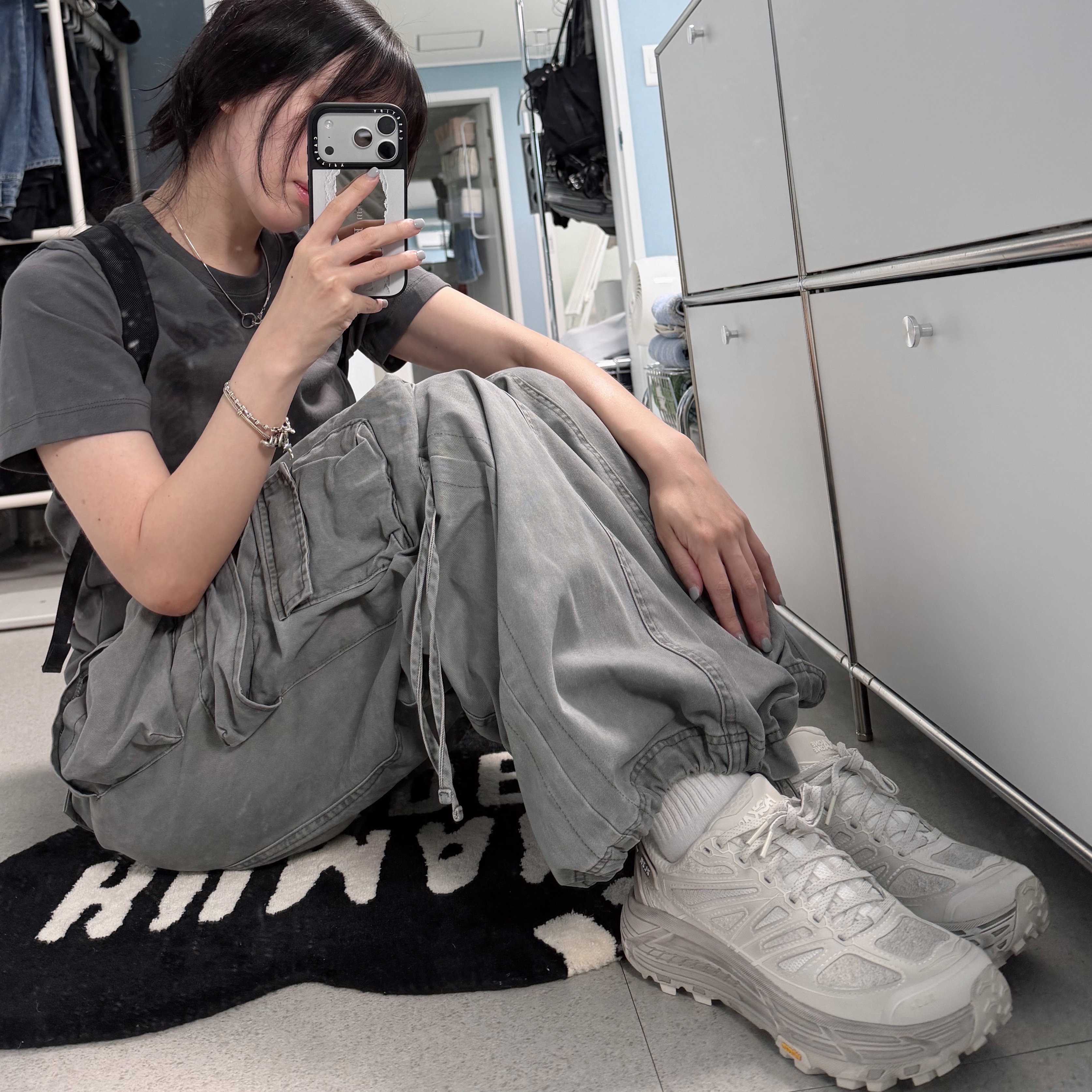 Hoka x Xlim Mafate Speed 2 TS Grey Foam, Castify x Matin Kim iPhone Paper Magsafe Compatible Mirror Case Silver Mirror Black Bumper 착용 스타일