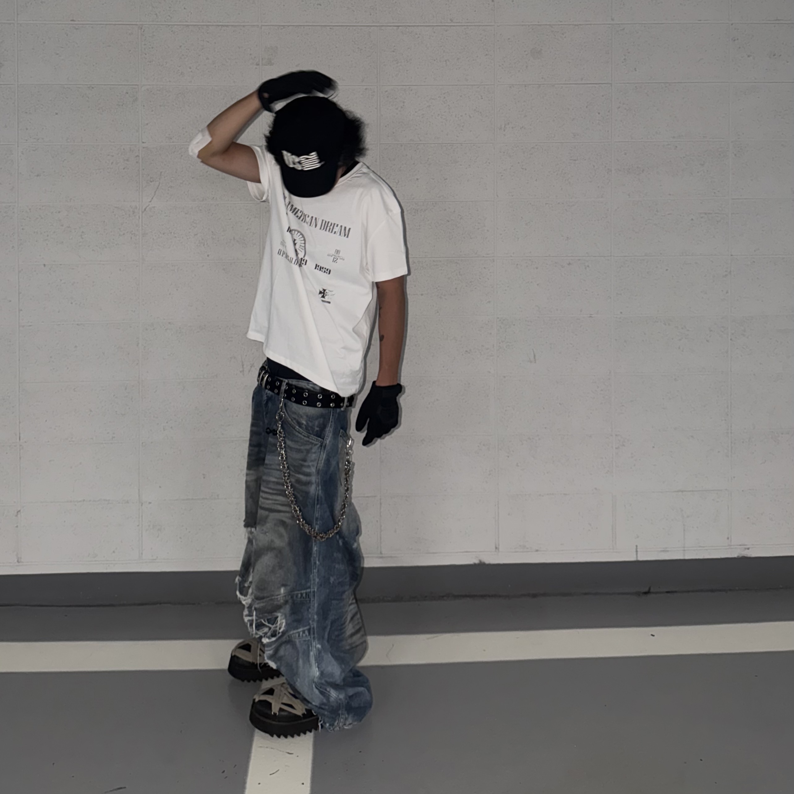 Rick Owens Megalaced Mule Black 착용 스타일