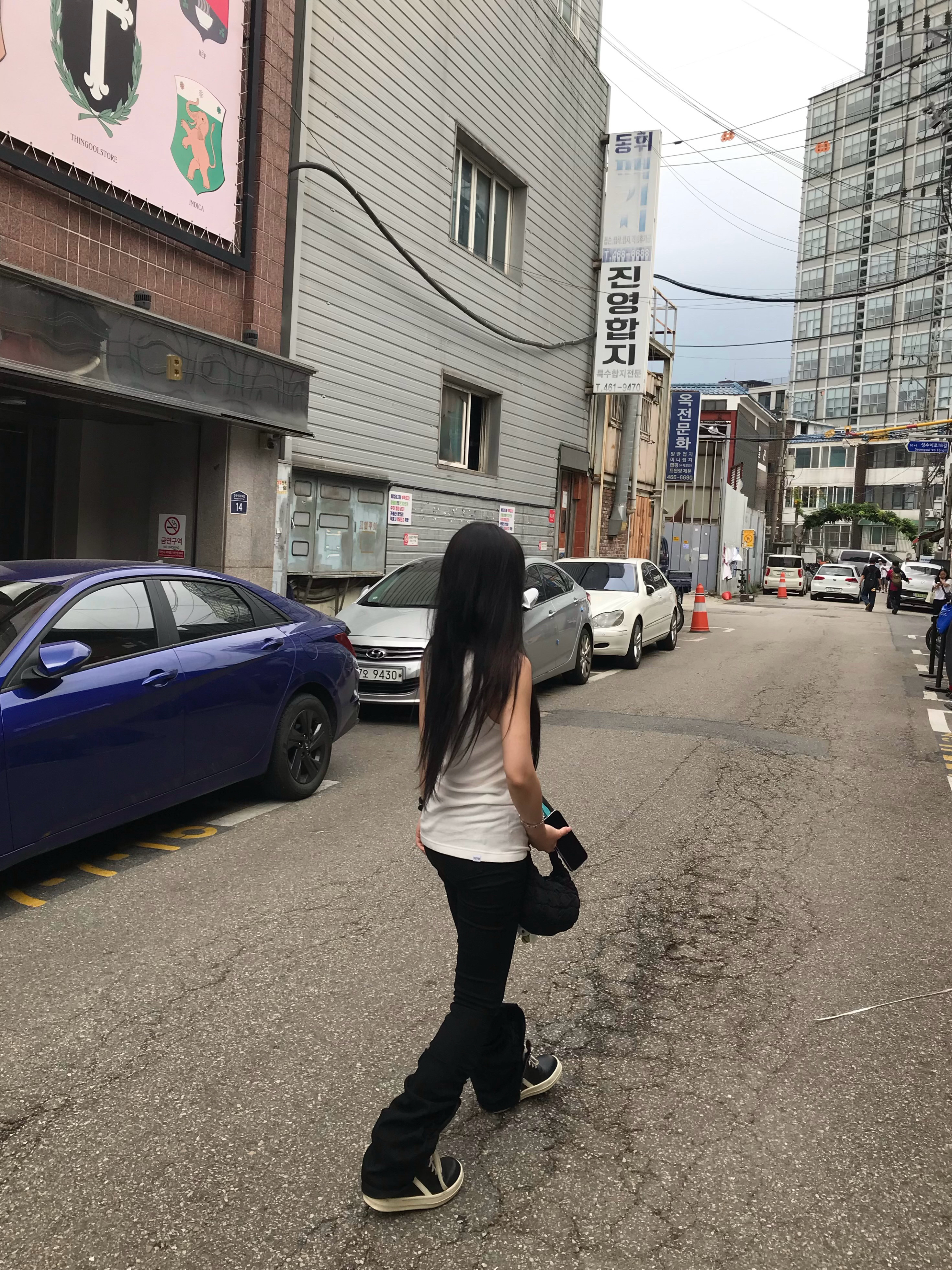 Rick Owens Geobasket Sneakers Black Milk 착용 스타일 - 1