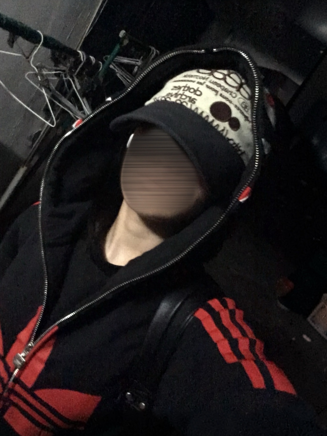 Adidas x BAPE Ultimate Shark Hoodie Black - KR Sizing 착용 스타일 - 1