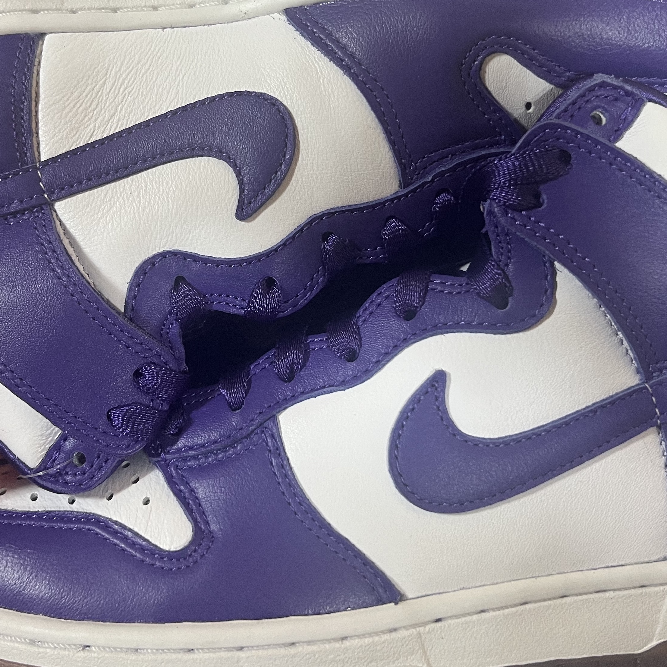 (W) Nike Dunk High SP Varsity Purple 착용 스타일
