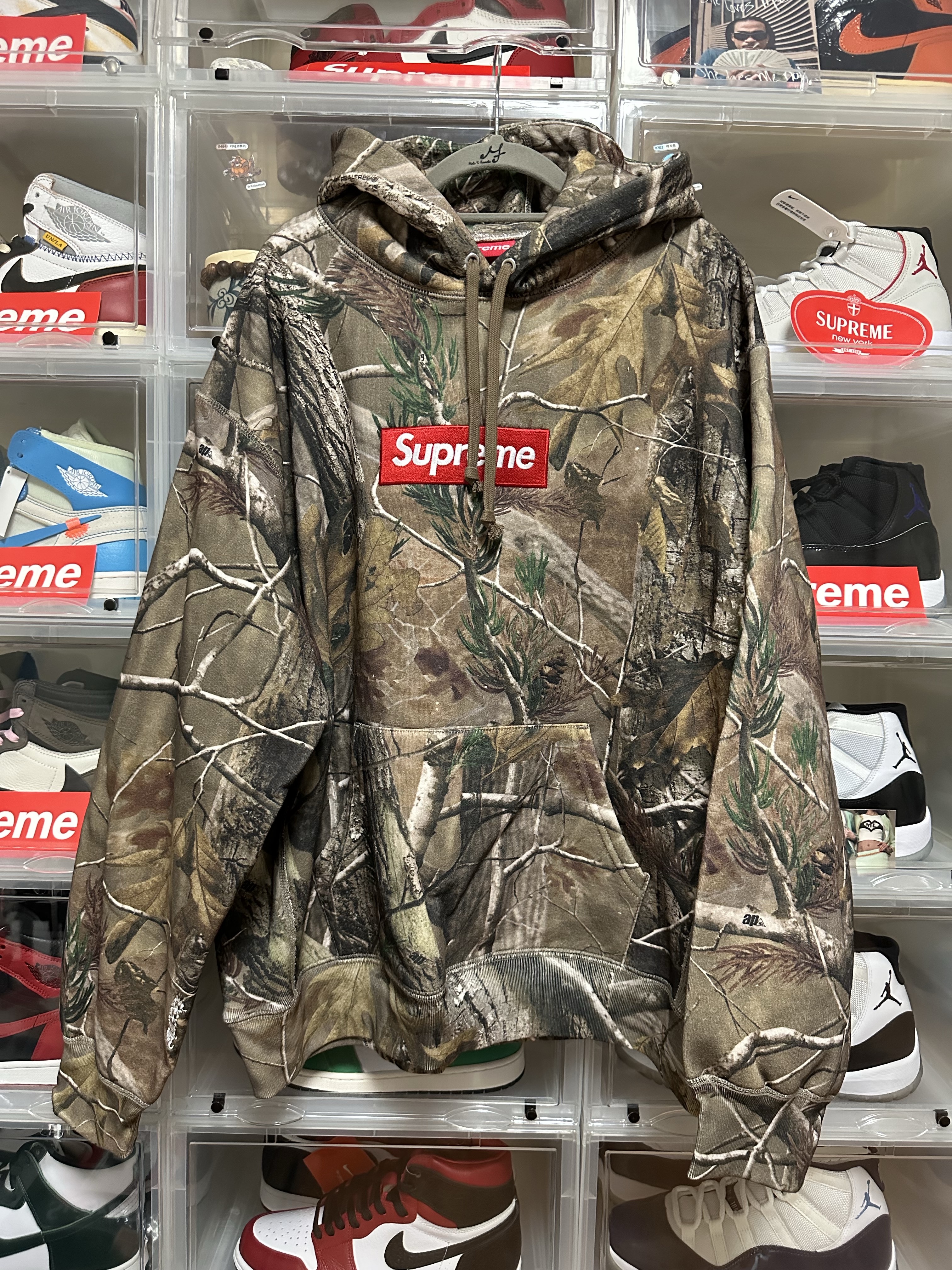 Supreme Box Logo Hooded Sweatshirt Realtree AP Camo - 25FW 착용 스타일 - 1