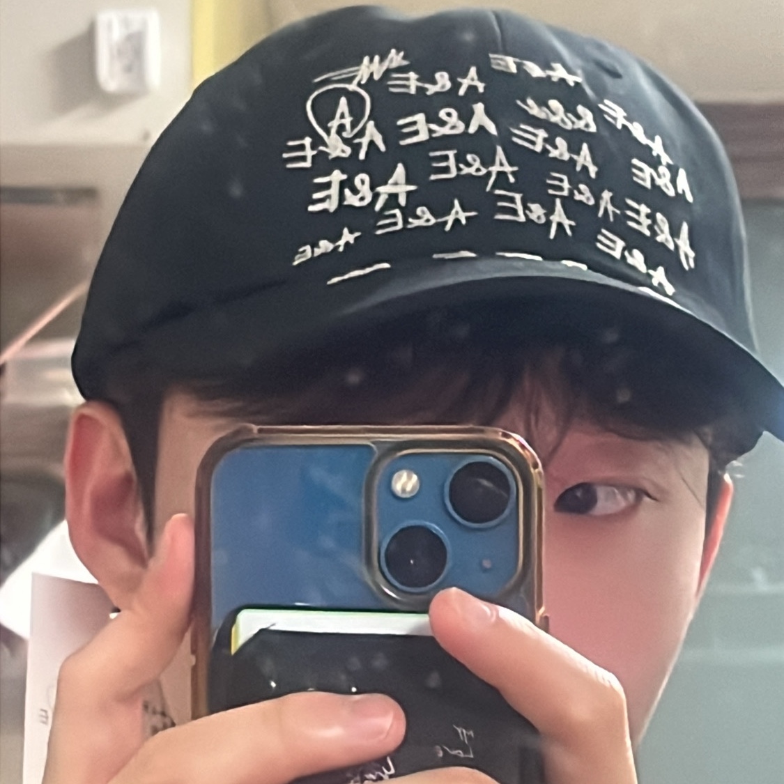 [프리오더] BLACK_ A & E CAP 착용 스타일