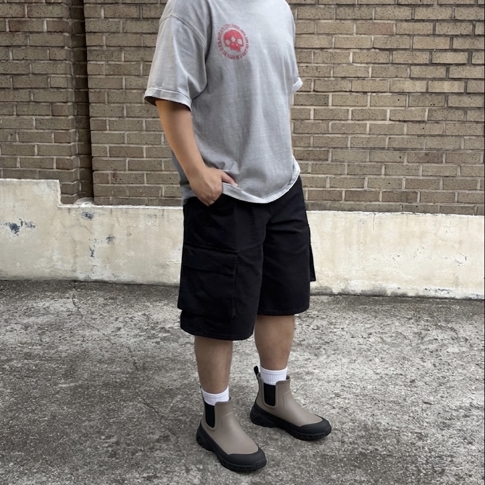 Rockfishweatherwear x Goyowear Trail Rainboots Ash Brown 착용 스타일