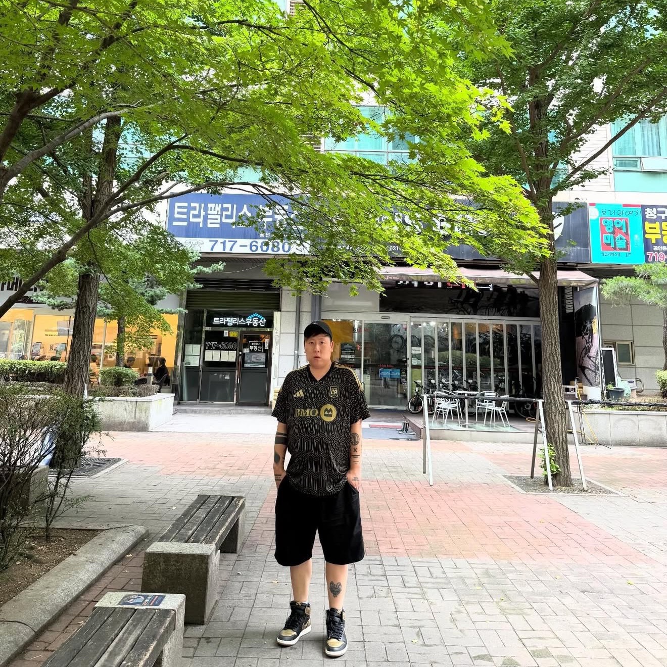 Adidas Los Angeles FC 26/27 Home Jersey Black - KR Sizing (Non Marking Ver.) 착용 스타일