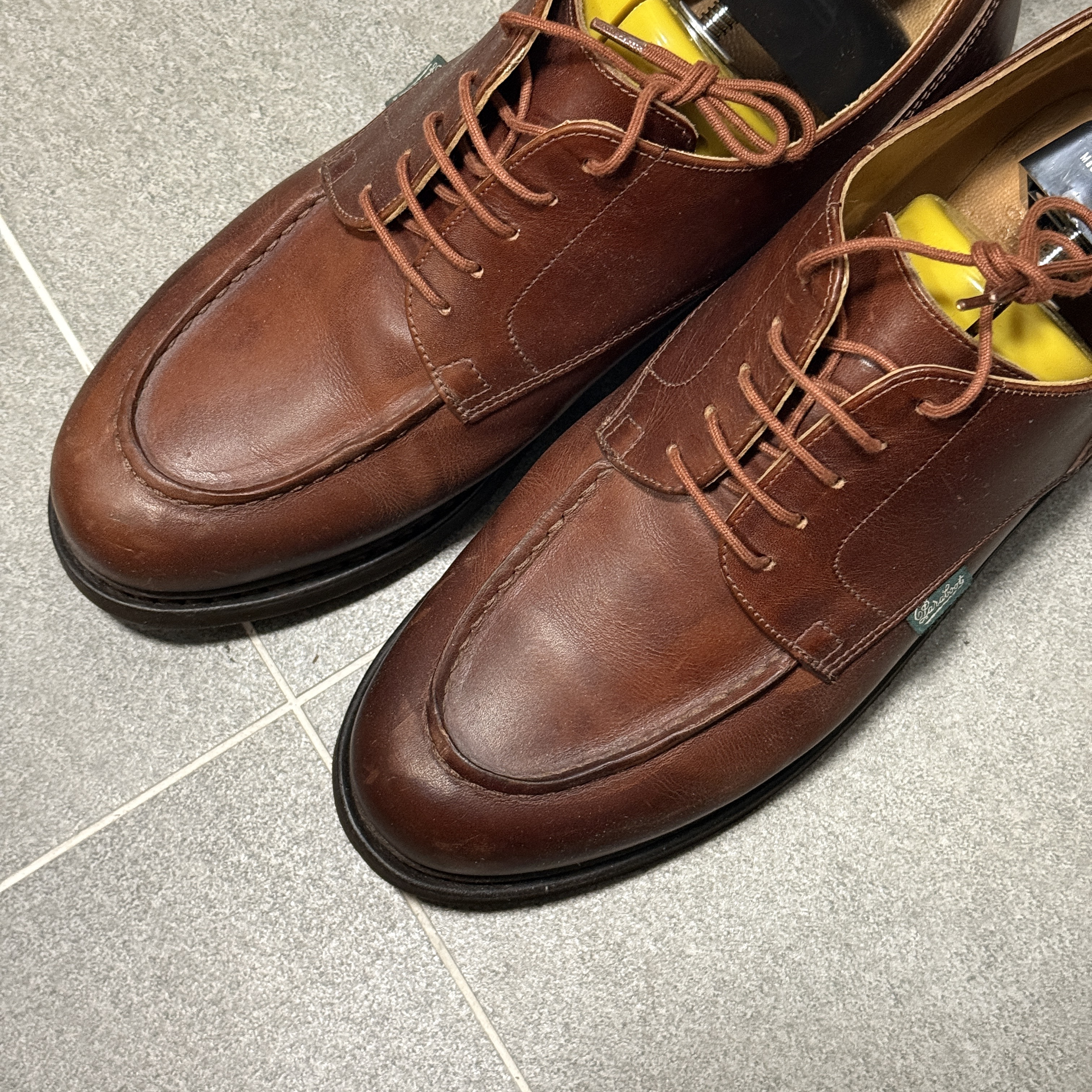 Paraboot Chambord Tex Lisse Marron 착용 스타일