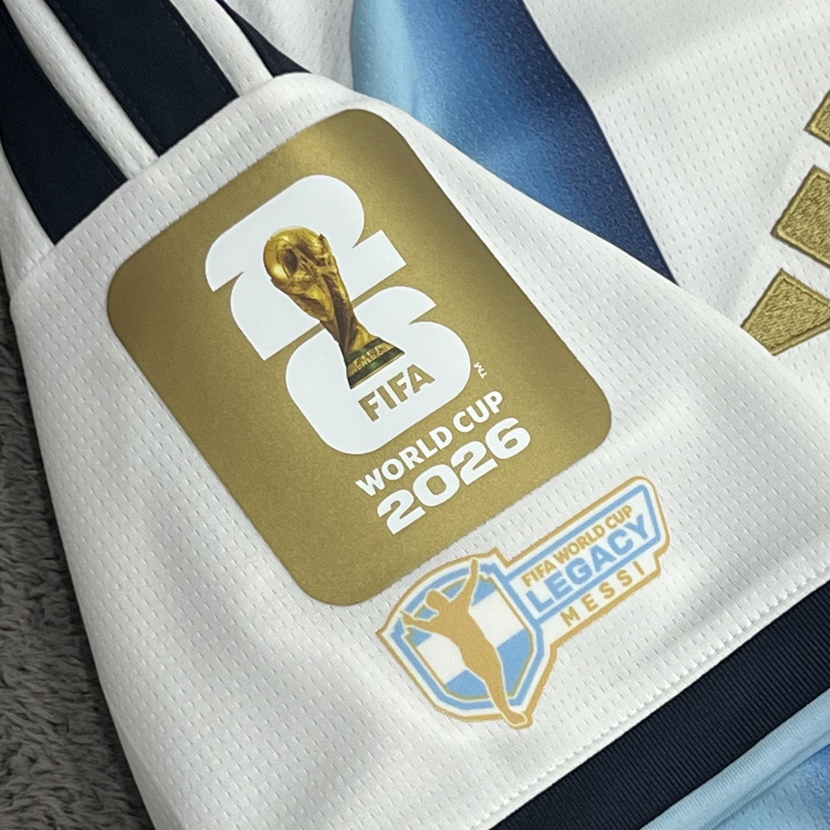 Adidas Argentina 2026 Home Jersey White Icey Blue - KR Sizing (Non Marking Ver.) 착용 스타일