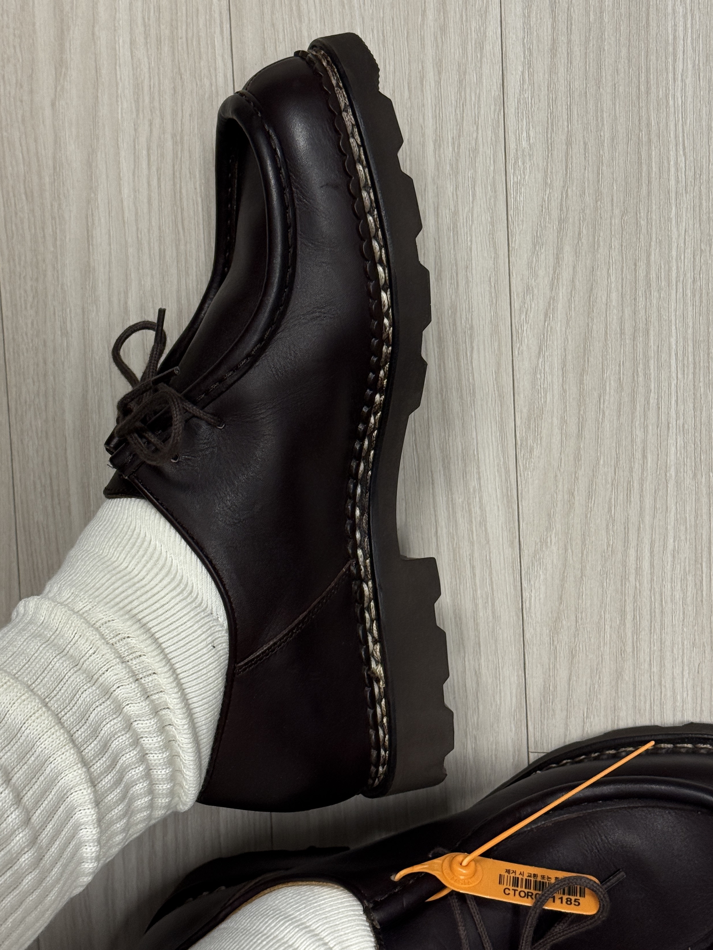 Paraboot Michael Lisse Cafe 착용 스타일