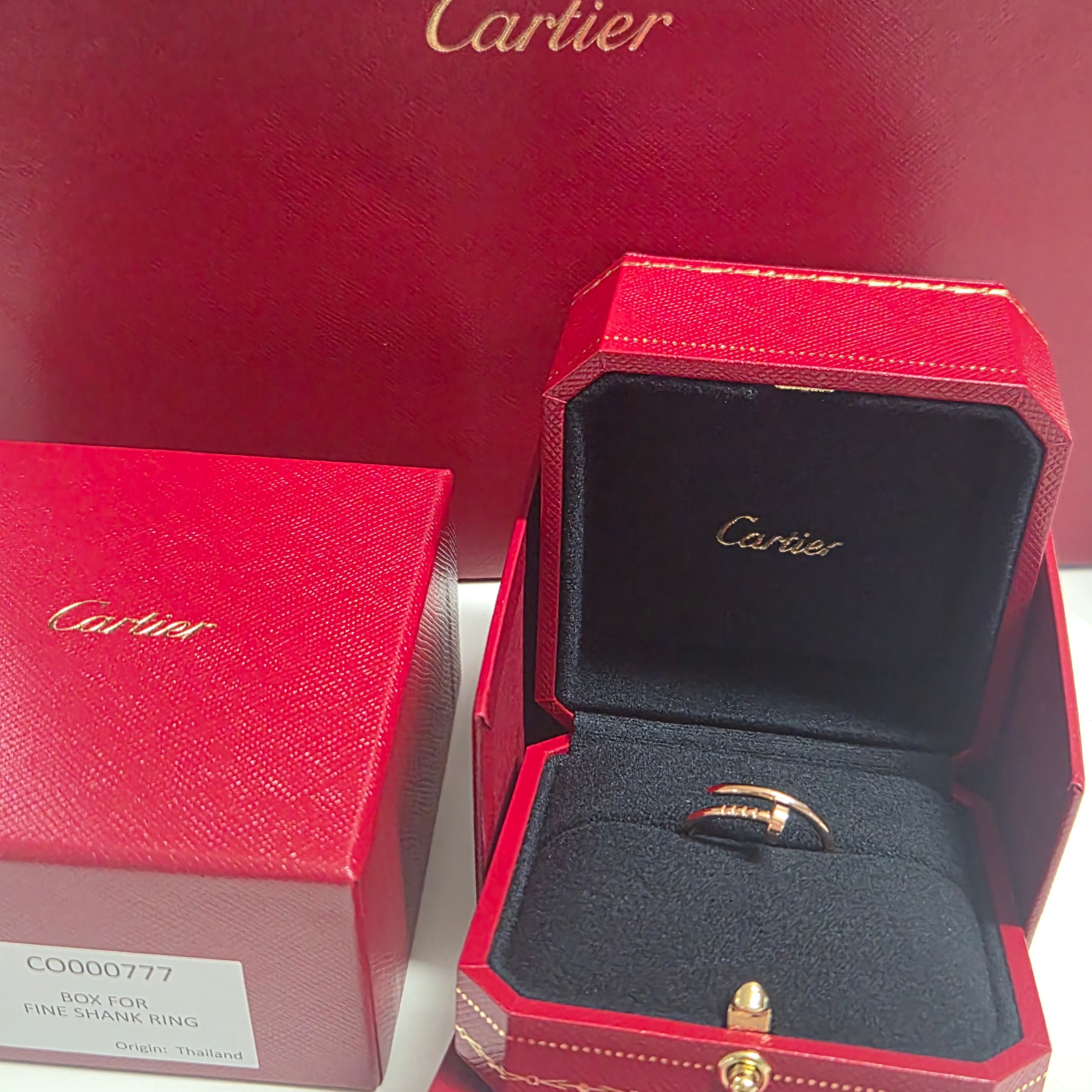 Cartier Juste un Clou Ring Small Rose Gold 착용 스타일 - 2