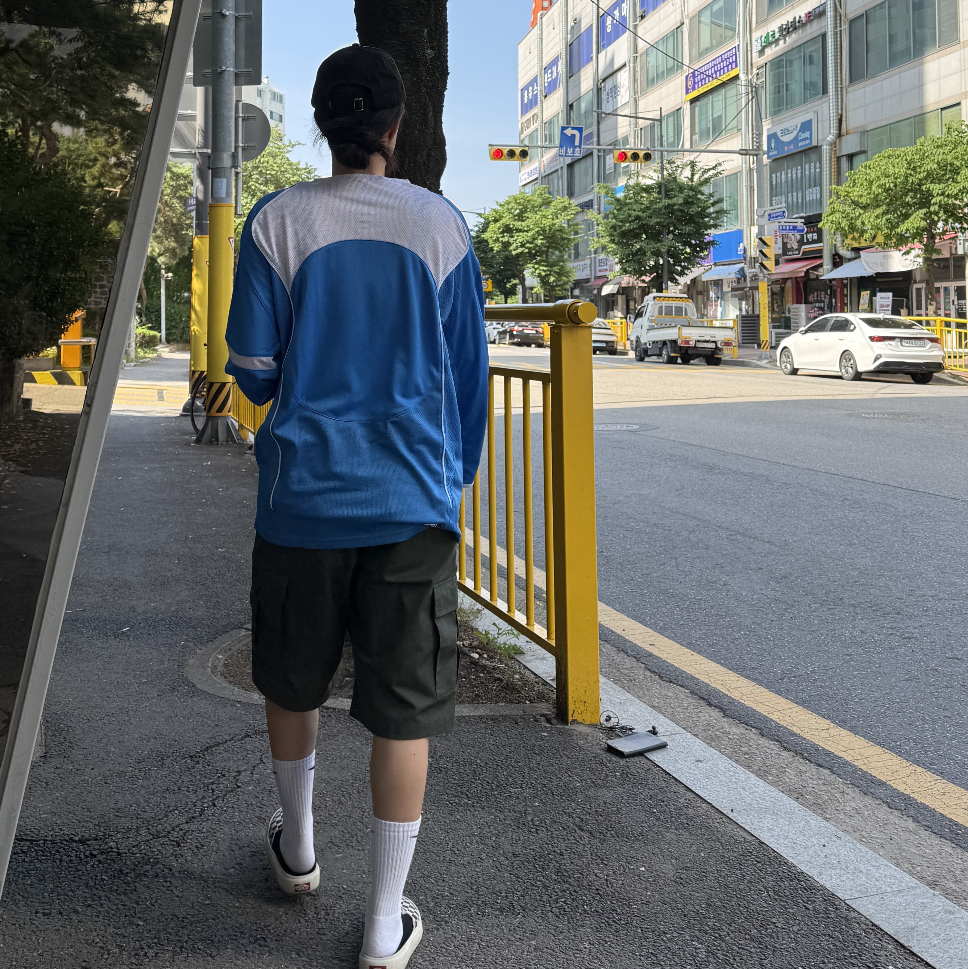 Nike Total 90 Dri-Fit Long Sleeve Football Top Light Photo Blue White - Asia 착용 스타일 - 4
