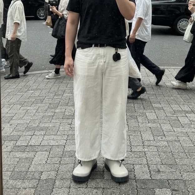 Millo Archive Original Cotton T-Shirts Black, Moonstar 810s ET027 Marke Modi White 착용 스타일 - 1