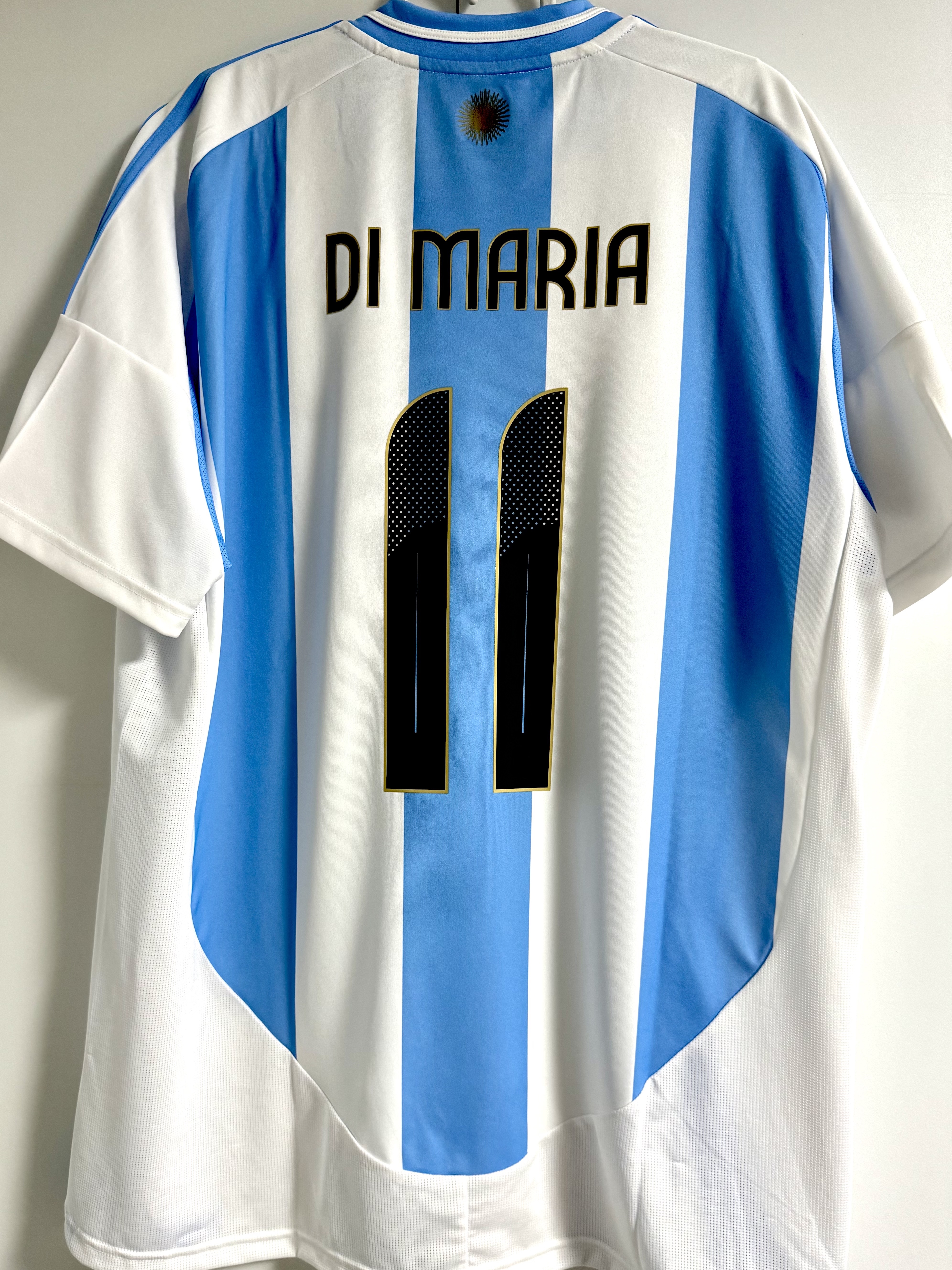 Adidas Argentina 2024 Home Jersey White Blue Burst - KR Sizing (Non Marking Ver.) 착용 스타일 - 2