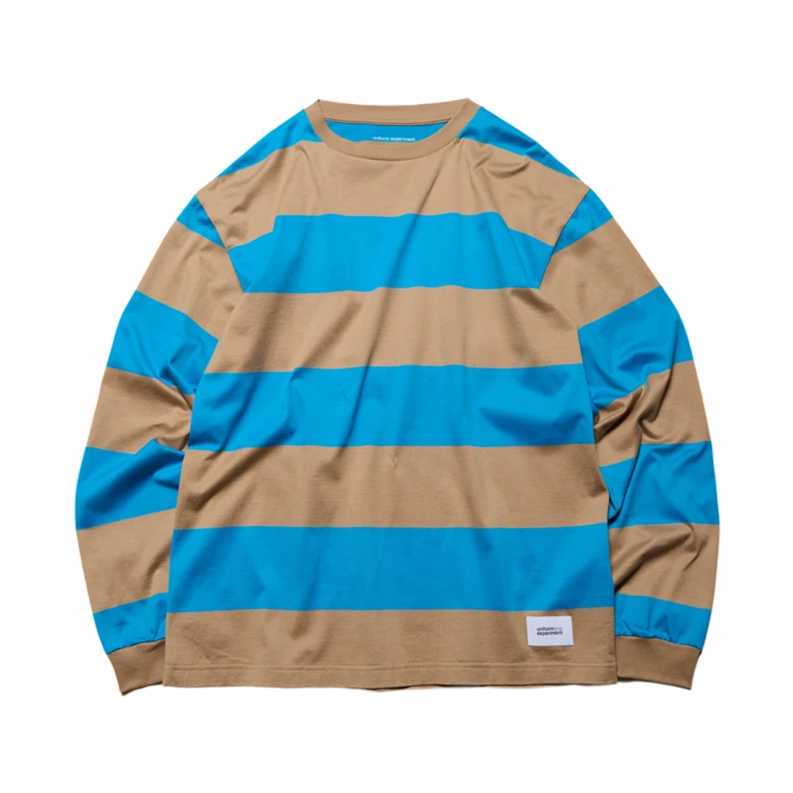 유니폼 익스페리먼트 보더 롱슬리브 티셔츠 베이지(Uniform Experiment Border L/S Tee Beige)
