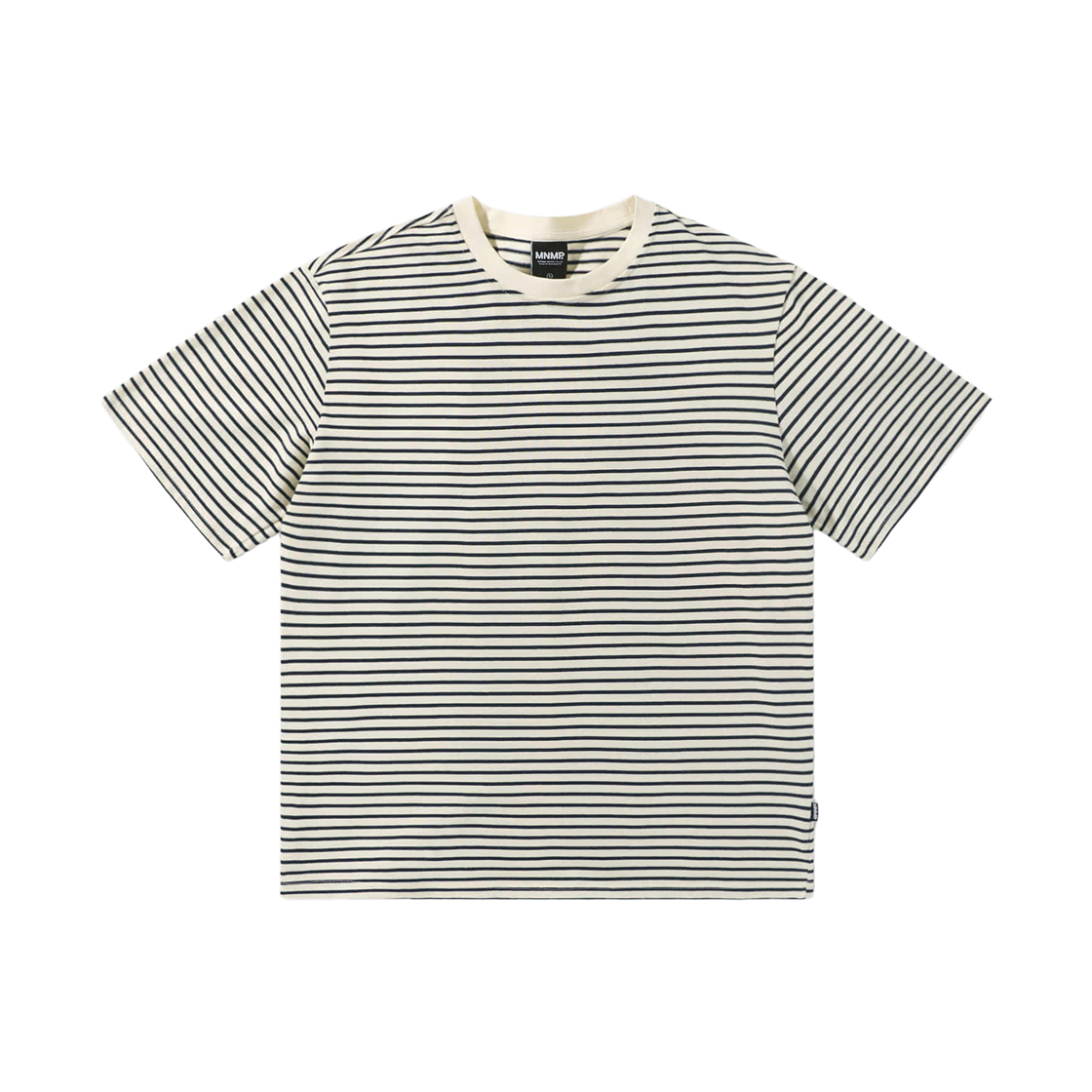 미니멀프로젝트 핀 스트라이프 오버핏 반팔티셔츠 MST163 화이트(MINIMALPROJECT Pin Stripe Overfit Short Sleeve T-Shirt MST163 White)