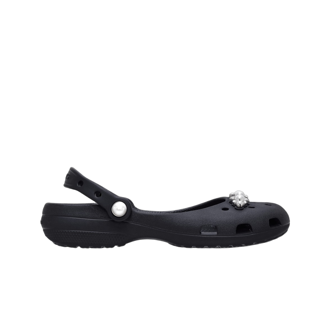 213990-001 (W) Crocs Classic Pearl Ballet Black
