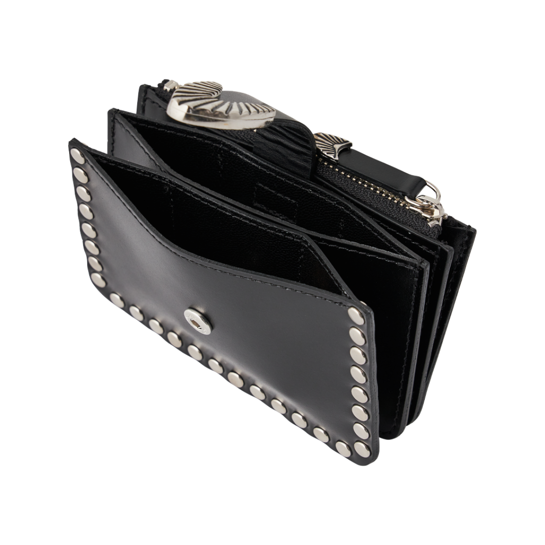 토가 투 레더 월렛 스터드 블랙 - 26FW(Toga Too Leather Wallet Studs Black - 26FW) - 5