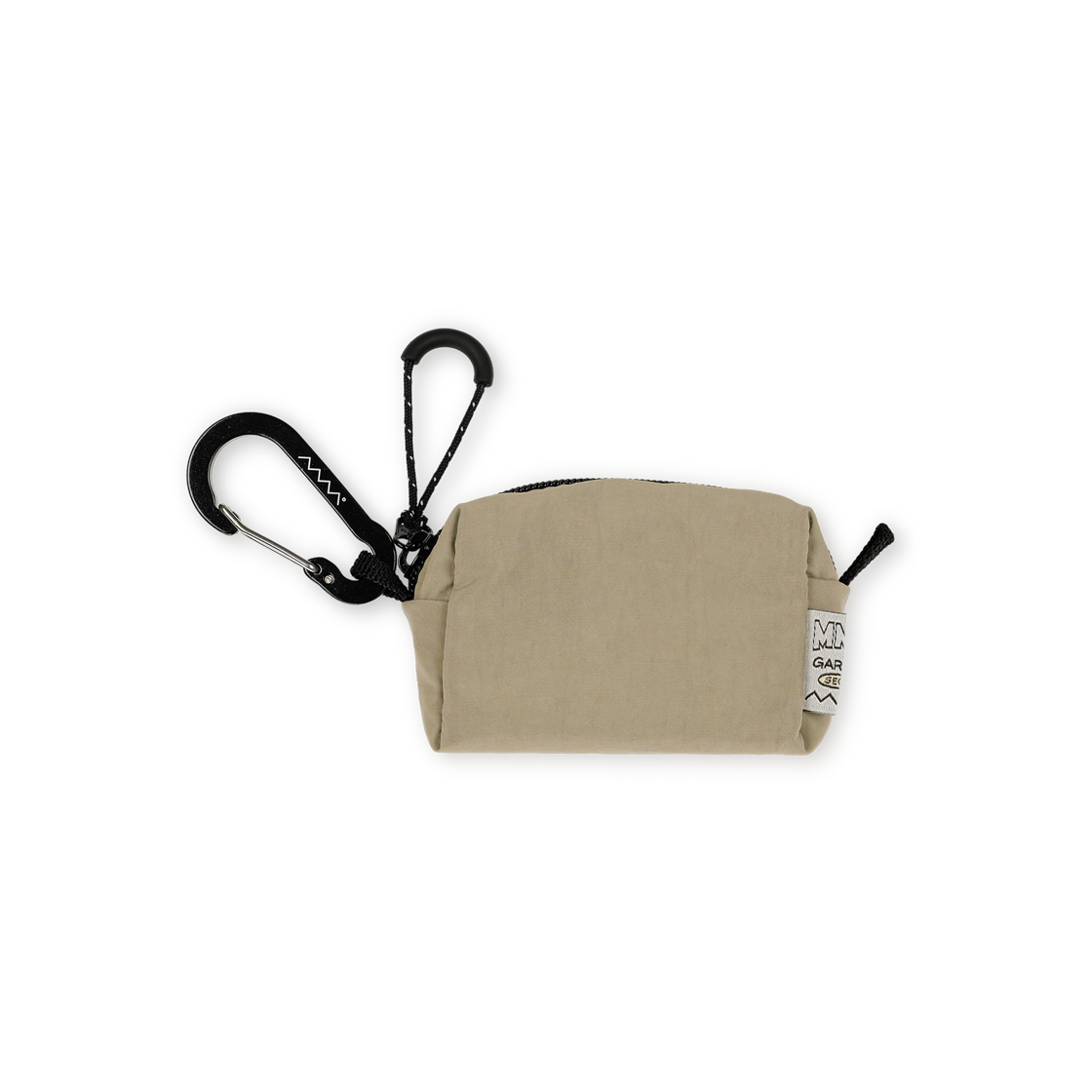 에메모가든 에메모 미니 집 파우치 02 나일론 왁스 베이지(mmogarden mmo Mini Zip Pouch 02 Nylon Wax Beige)