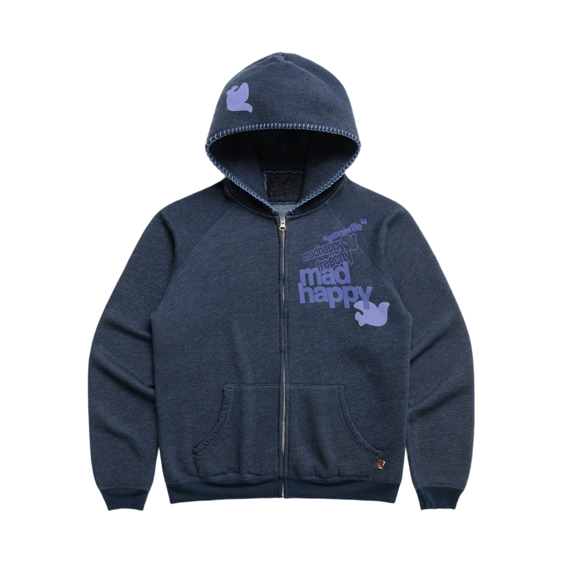매드해피 x 프리시티 투게더포에버 플리스 집업 문쉬룸(Madhappy x Freecity Togetherforever Fleece Zip Up Moonshroom)