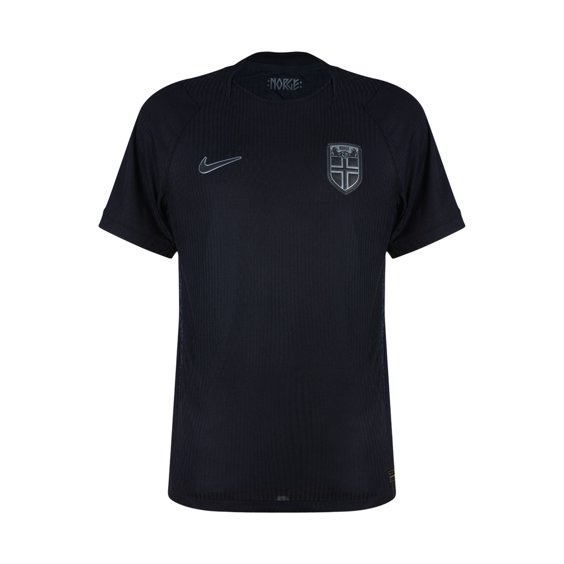IB5210-010 Nike Norway National Team 2026 Match Away Aero-Fit Authentic Soccer Jersey Black (IB5210-010) (Non Marking Ver.)
