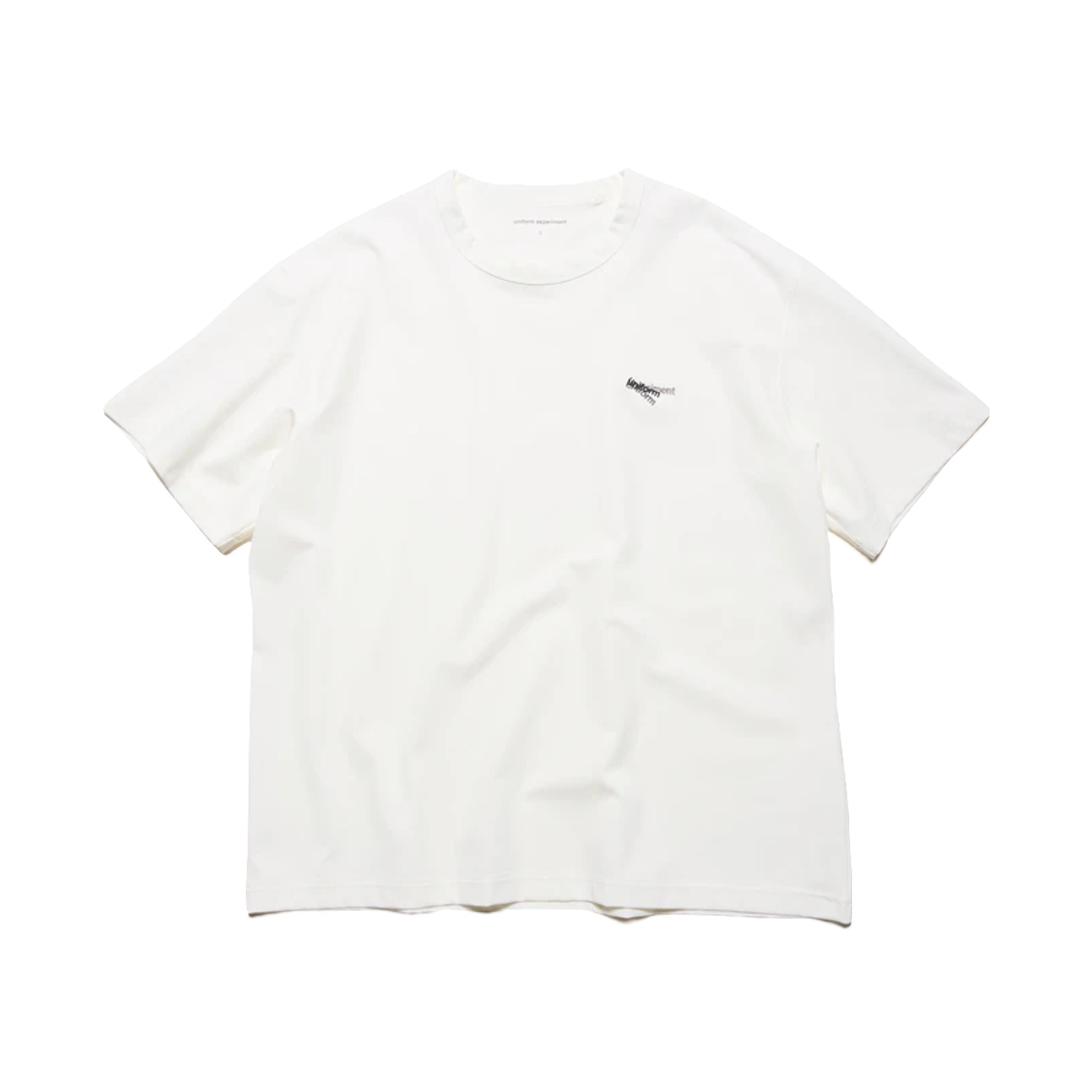유니폼 익스페리먼트 와이드 티셔츠 화이트(Uniform Experiment Wide Tee White)