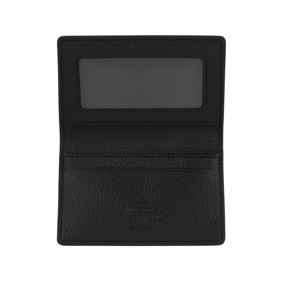 비비안 웨스트우드 오브 그레인 플랩 카드 홀더 블랙(Vivienne Westwood Orb Grain Flap Card Holder Black) - 3