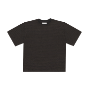 Kamien Back Pleats Stripe Tee Brown