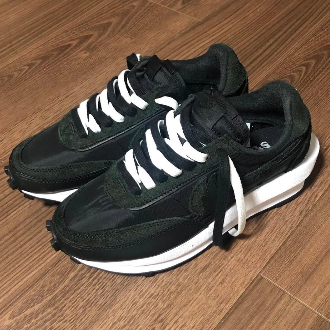 Nike x Sacai LDWaffle Black Nylon 착용 스타일