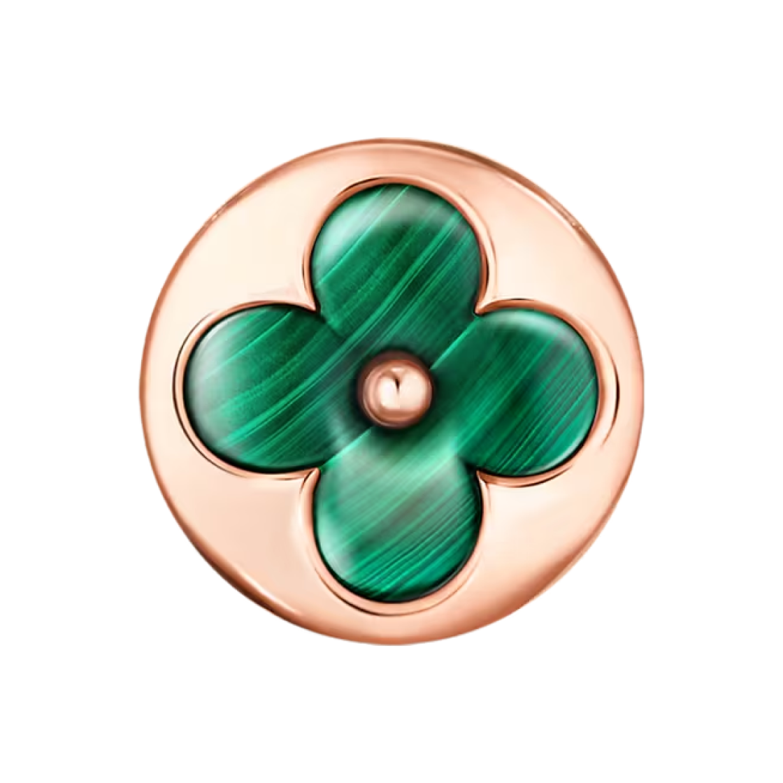 Q96673 Louis Vuitton Color Blossom BB Sun Ear Stud Pink Gold Malachite