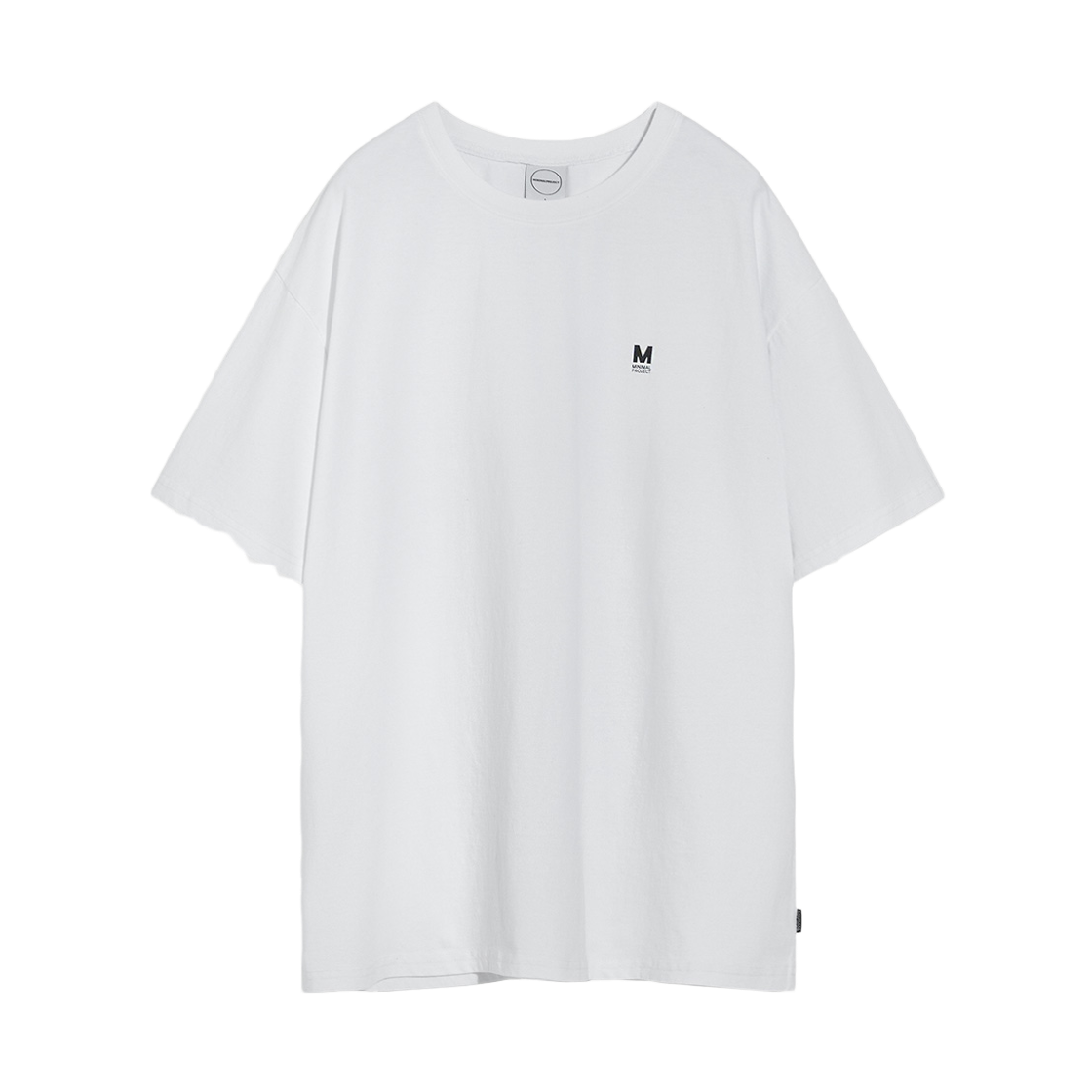 MST145-WHITE MINIMALPROJECT Pigment Small Logo Overfit Short Sleeve T-Shirt MST145 White