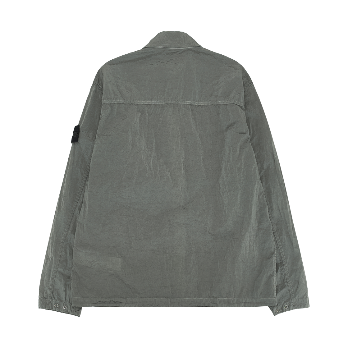 스톤 아일랜드 1200038 나일론 메탈 에코닐 레귤러핏 오버셔츠 펄 그레이 - 26SS(Stone Island 1200038 Nylon Metal In Econyl Regular-Fit Overshirt with Zip Pocket Pearl Grey - 26SS) - 2