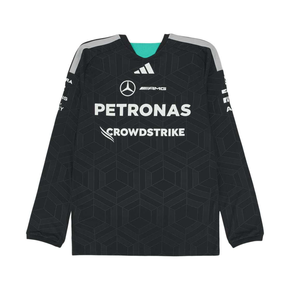 아디다스 x 메르세데스 AMG 페트로나스 F1 팀 드라이버 저지 블랙 - KR 사이즈 (논 마킹 버전)(Adidas x Mercedes AMG Petronas F1 Team Driver Jersey Black - KR Sizing (Non Marking Ver.)) - 2
