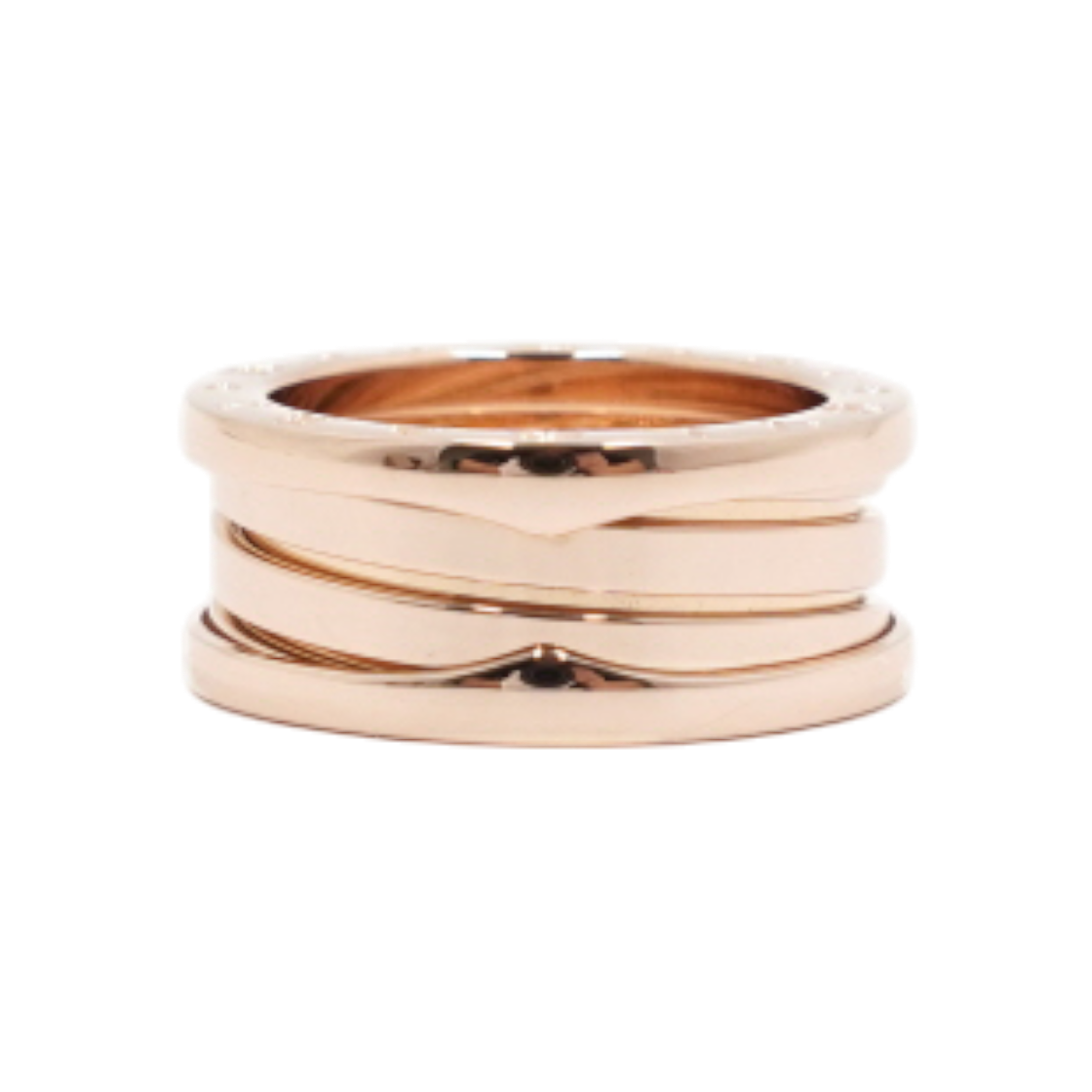 ITDDKS2G45QL Bulgari B-Zero1 3 Band Ring in 18K Rose Gold
