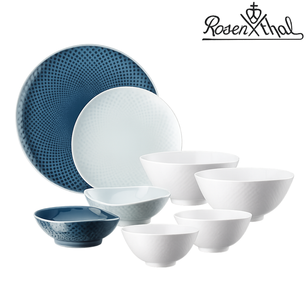 로젠탈 준토 2인 홈세트 오션블루(Rosenthal Junto 2‑Person Home Set (Ocean Blue))