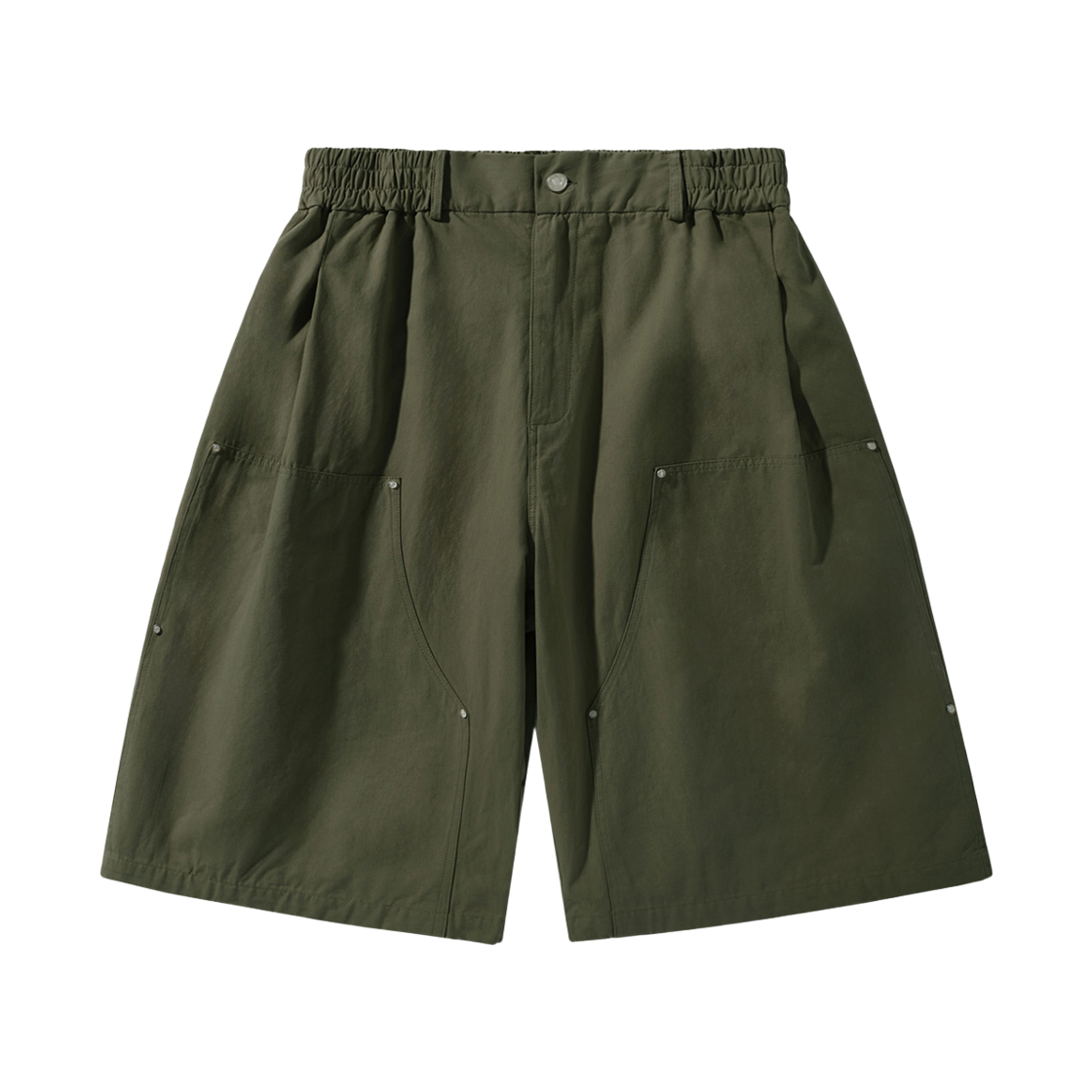 미니멀프로젝트 와이드 카펜터 코튼 버뮤다 하프팬츠 MSP303 카키(MINIMALPROJECT Wide Carpenter Cotton Bermuda Half Pants MSP303 Khaki)