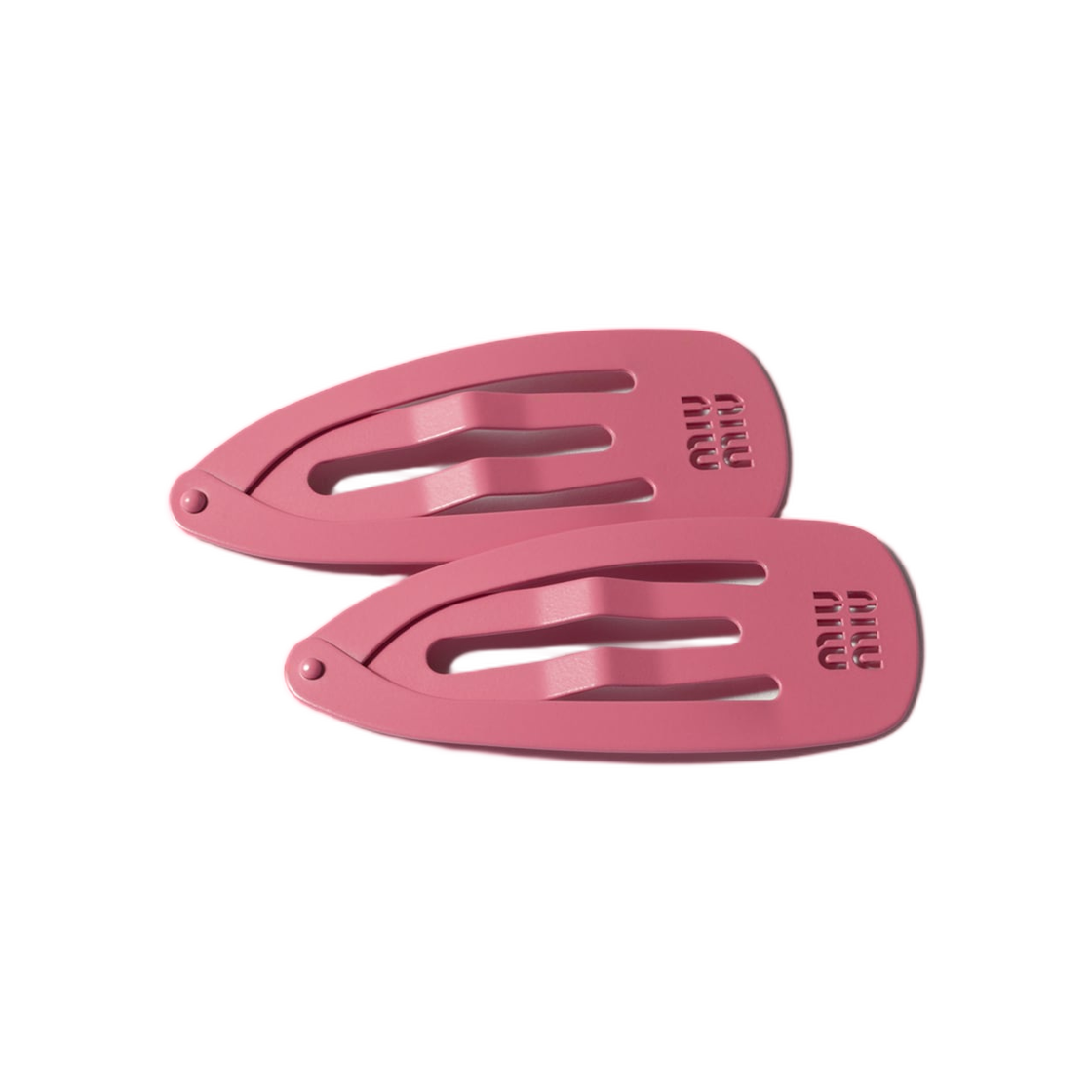 5IF290-2DTU-F0638 Miu Miu Metal Hair Clips Begonia Pink