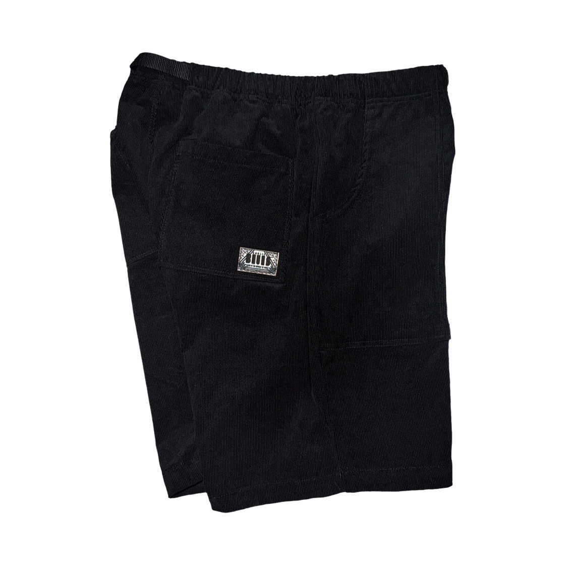 갈릭블루스 코듀로이 벨티드 퍼티그 쇼츠 블랙(GARLICBLUES Corduroy Belted Fatigue Shorts Black) - 3