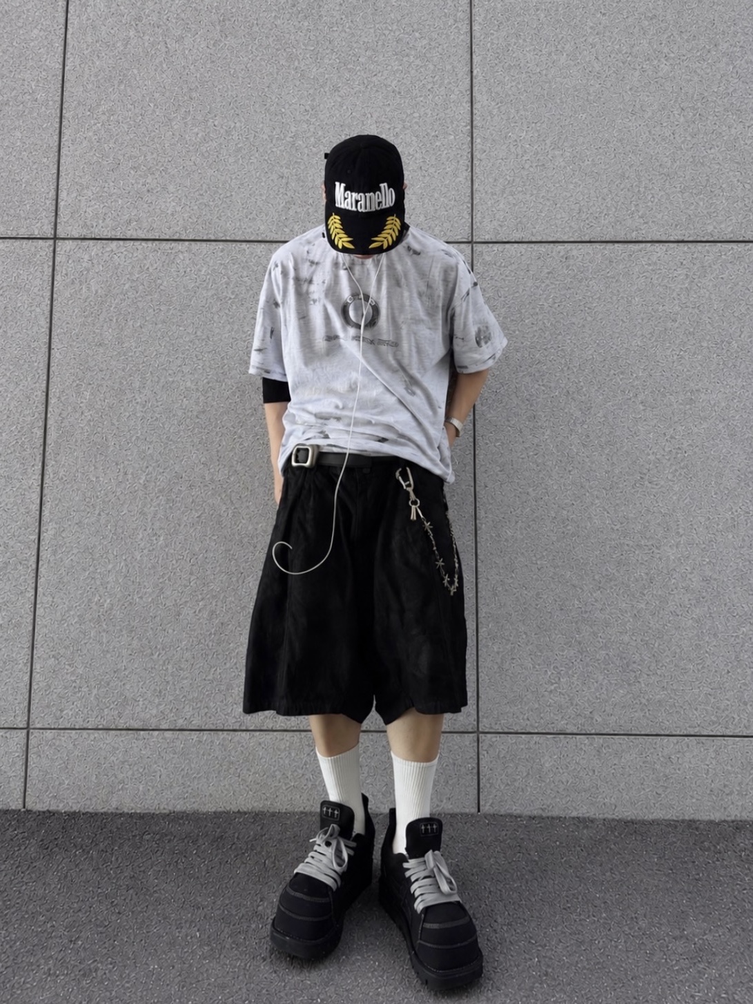 qualisartifexpereo Waxed Tire Pants, qualisartifexpereo Moter Service T-shirts 착용 스타일 - 1