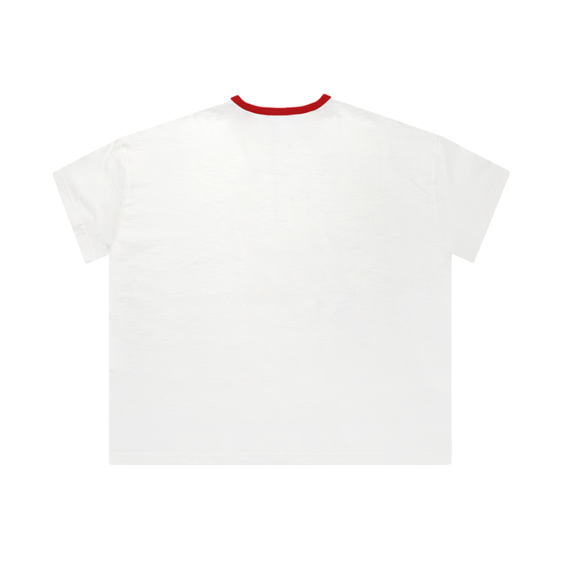 엠제이디 오버사이즈 스탬프 링거 티셔츠 화이트(MJD Oversized Stamp Ringer T-Shirt White) - 2