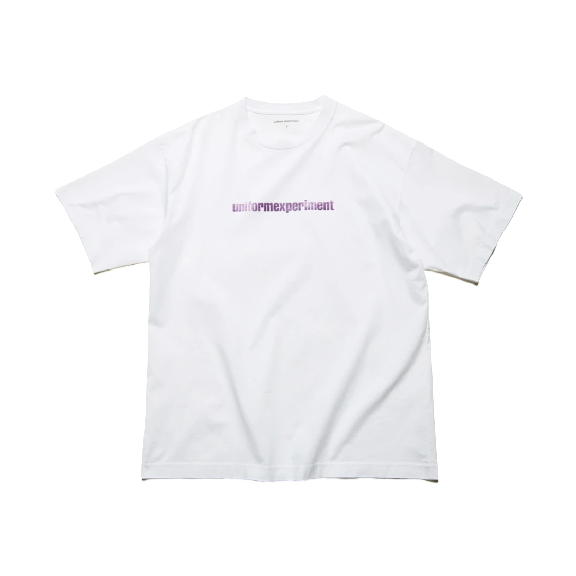유니폼 익스페리먼트 그라데이션 로고 티셔츠 블랙 핑크(Uniform Experiment Gradation Logo Tee Black Pink) - 1