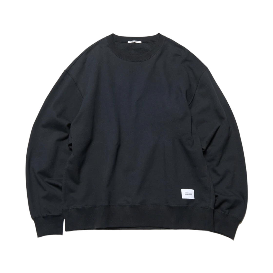 유니폼 익스페리먼트 루즈 스웨트셔츠 블랙(Uniform Experiment Loose Sweatshirt Black) - 1